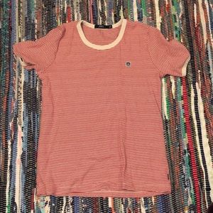 Striped obey t-shirt